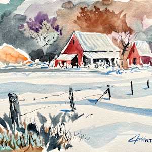 Winter Farm by Jim Walther