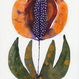 Single Flower Botanical by kelly mccallum