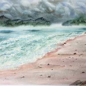 Stormy Beach by Lisa Amport