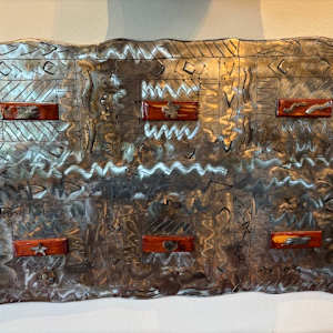 Wooden Accent Quilt by Dick Bixler