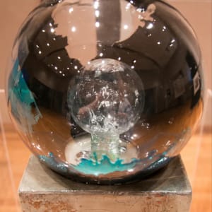 Glass Sculpture (Acrylic /Metallic Accents) by Art Dealer J. Ross