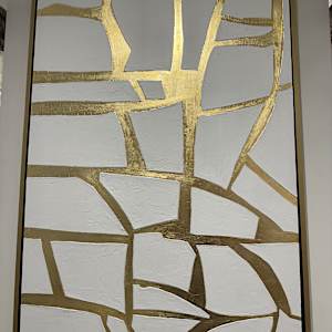 Gold Dust in the Air (Giraffe) by Artvia Design 