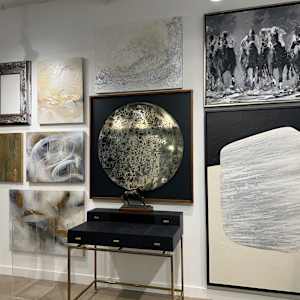 Celestial Floating Moon (Celestial Art Decor of Moon) by Artvia Design 