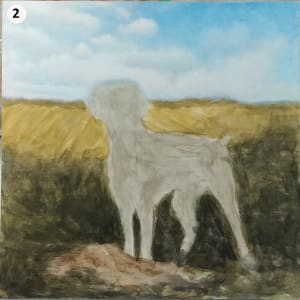 Good Girl, Daisy! by Richard Michael Delaney  Image: Painting process, step #2.
