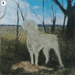 Good Girl, Daisy! by Richard Michael Delaney  Image: Painting process, step #4.