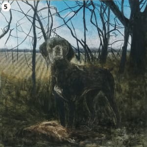 Good Girl, Daisy! by Richard Michael Delaney  Image: Painting process, step #5.
