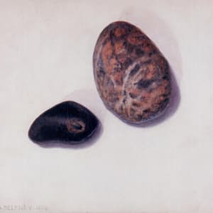 Black and Orange Stones by Richard Michael Delaney