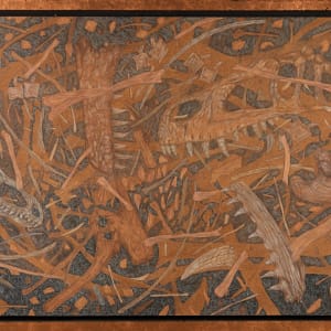 Dinosaur Bones by Richard Michael Delaney  Image: With frame.