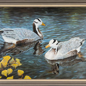 Bar-Headed Geese by Richard Michael Delaney 