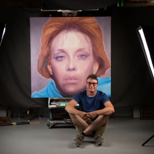 Fugitive Corenna  Eleanor Fairchild by Richard Michael Delaney  Image: Photo by Alexis Stewart of the artist and his work. 
