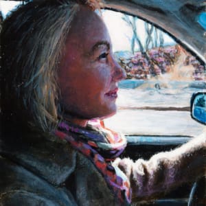 Sveta Driving by Richard Michael Delaney