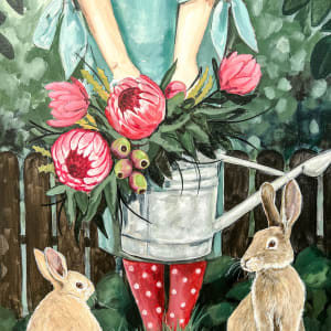 In the garden with friends by Emma Ward