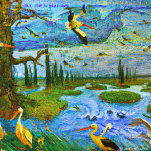 Swamp birds 001 by Jim Phillips