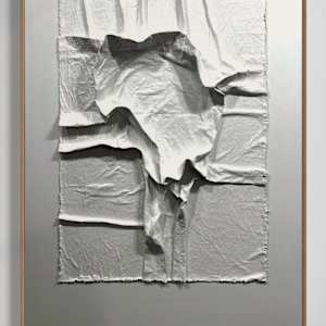 CS6040 2A Canvas Sculpture White by Michael Denny Art