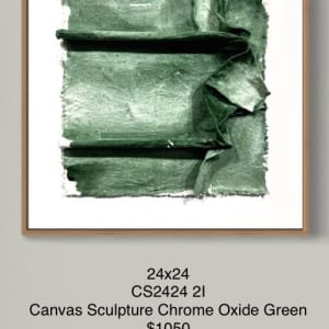 CS2424 21 Canvas Sculpture Chrome Oxide Green by Michael Denny Art