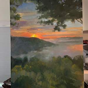 Day is Done at Temperance Hall by Ellen Parker Bibb