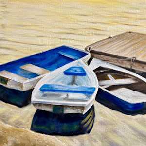 Three Boats by Ann Nystrom Cottone