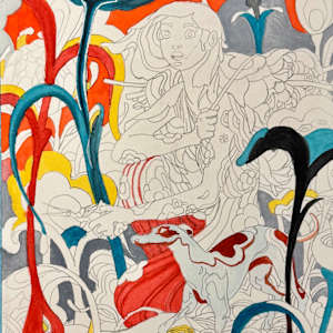 James Jean Color Study - Forager by David  H. L. Blackman, Ph. D. 
