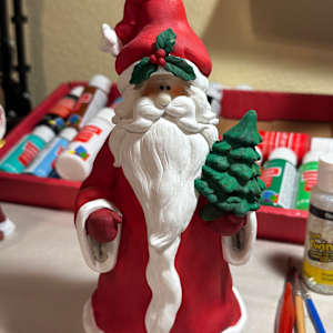 Santa with tree by David  H. L. Blackman, Ph. D. 