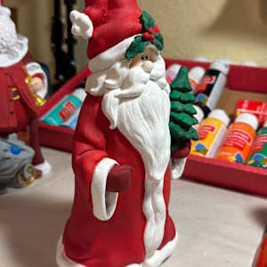 Santa with tree by David  H. L. Blackman, Ph. D. 