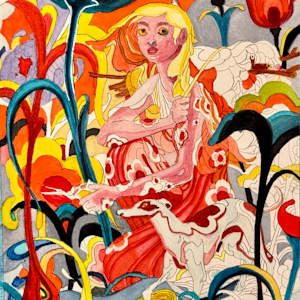 James Jean Color Study - Forager by David  H. L. Blackman, Ph. D. 