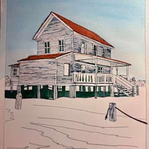 Old Seaside House by David  H. L. Blackman, Ph. D., Image 3.