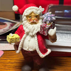 Santa with glasses by David  H. L. Blackman, Ph. D. 