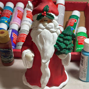 Santa with tree by David  H. L. Blackman, Ph. D.  Image: Santa with tree
