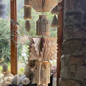 77” 7 book pillar by Kristy Collette, Image 1.