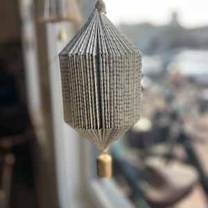 Recycled Book Ornaments by Kristy Collette 