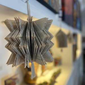 Recycled Book Ornaments by Kristy Collette