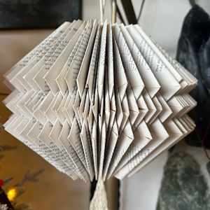Recycled Book Ornaments by Kristy Collette 