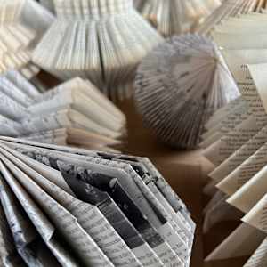 Recycled Book Ornaments by Kristy Collette 