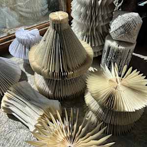 Recycled Book Ornaments by Kristy Collette 