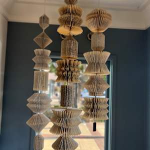 Recycled Book Pillar by Kristy Collette 