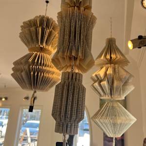 Recycled Book Pillar by Kristy Collette 