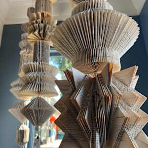 Recycled Book Pillar by Kristy Collette 