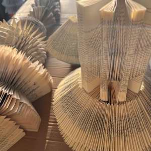Recycled Book Ornaments by Kristy Collette 