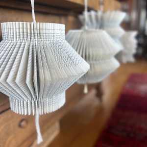 Recycled Book Ornaments by Kristy Collette 