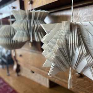 Recycled Book Ornaments by Kristy Collette 