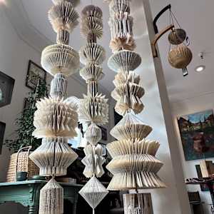 Recycled Book Pillar by Kristy Collette 