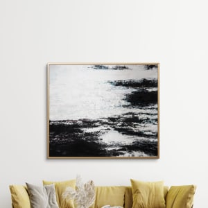 In Between (Framed in Deep Gold Floater Frame) by Roslyne Smith  Image: Gold Floater Frame