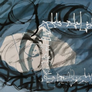 enso with blu wisdom by LL Griffin