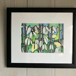 Woodland Snowdrops by Miranda Pender 