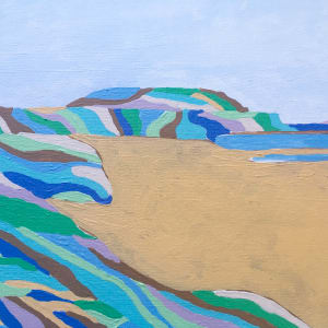 Towards Hengistbury Head by Miranda Pender 