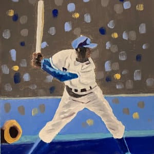 24.019 portrait of Ernie Banks by Anton Mogilevsky