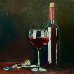 A Bottle of Red by Anton Mogilevsky