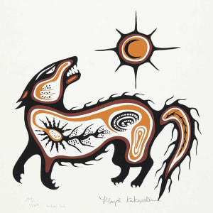 Howling Dog by Lloyd Kakepetum