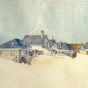 A Winnipeg Street - Snowbound by Walter Joseph Phillips