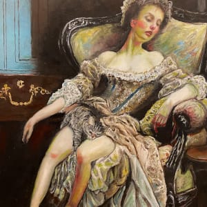 Woman in Repose by Ron Zdriluk
